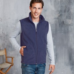 Plain Luca zip-through microfleece gilet  Kariban 300 GSM